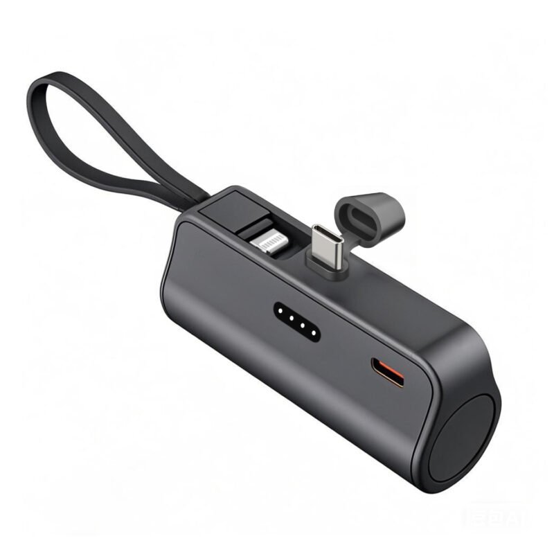 powerbank tecnolab 10000 mah, 20w salida usb tipo c y lightning. black — vista 2