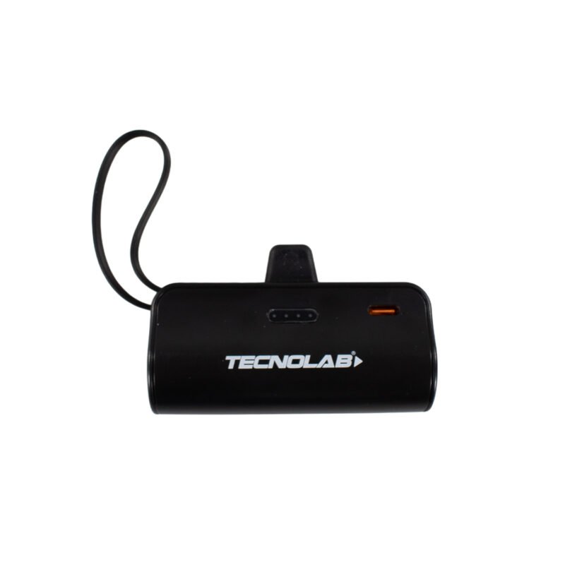 powerbank tecnolab 10000 mah, 20w salida usb tipo c y lightning. black — vista 3
