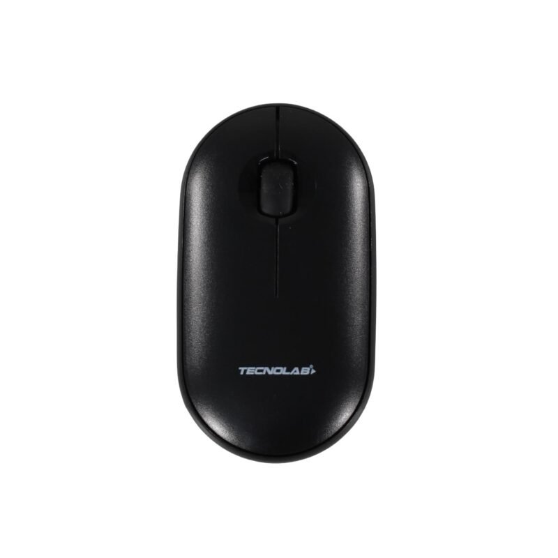 mouse silencioso tecnolab, conexion dual 2.4g + bt. 1000 dpi. black — vista 2