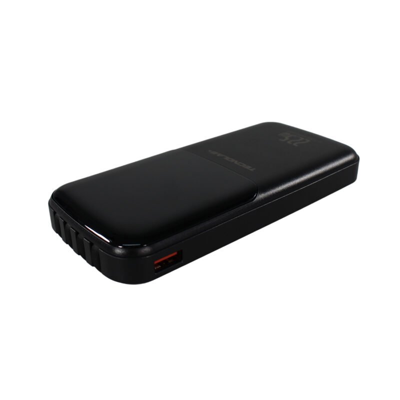 powerbank tecnolab 15000mah 22,5w incluye 4 cables, tipo c, usb, micro usb y lightning. black — vista 6
