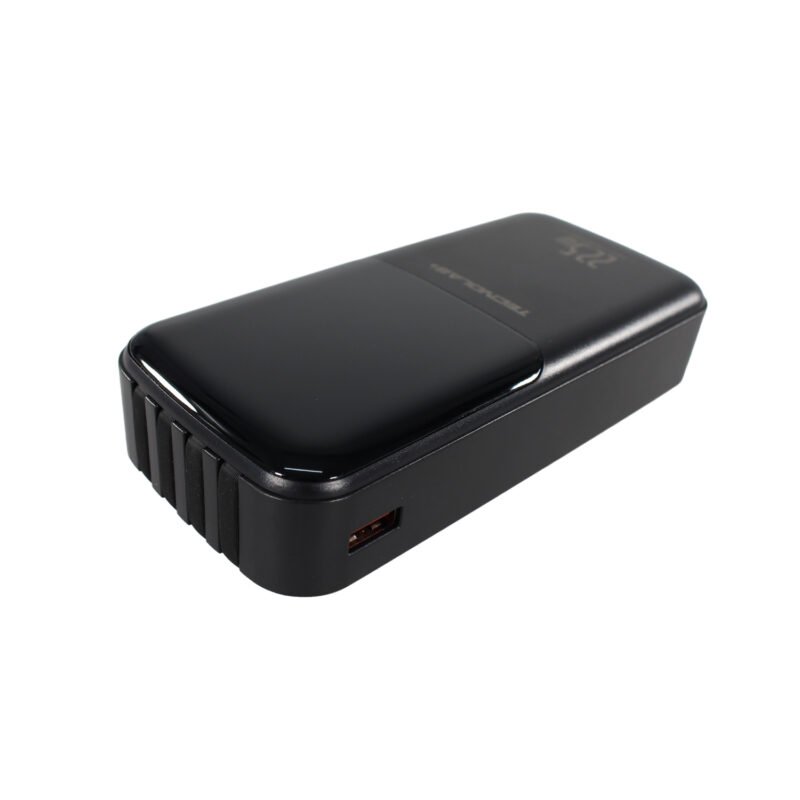 powerbank tecnolab 25000mah 22,5w incluye 4 cables, tipo c, usb, micro usb y lightning. black — vista 7