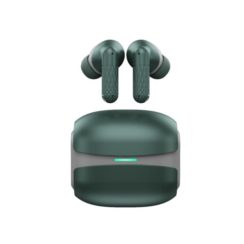 audifonos tws tecnolab bt 5.4 interfaz tipo c, alcance 10 metros, estuche de carga 200 mah. green — vista 2