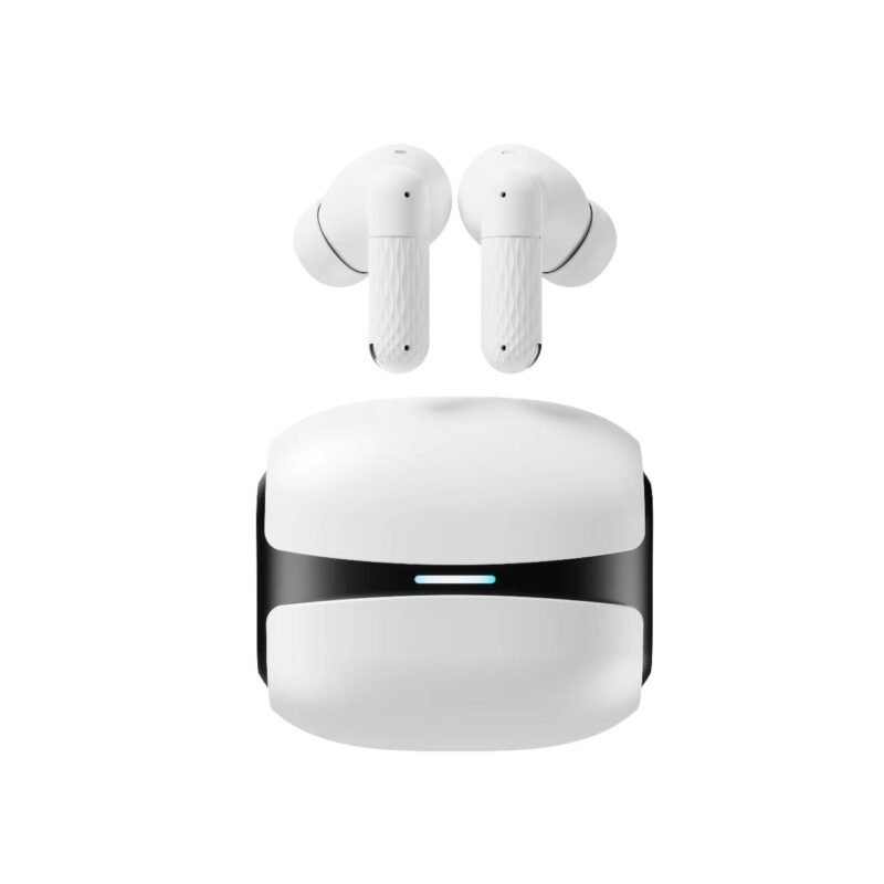 audifonos tws tecnolab bt 5.4 interfaz tipo c, alcance 10 metros, estuche de carga 200 mah. white — vista 2