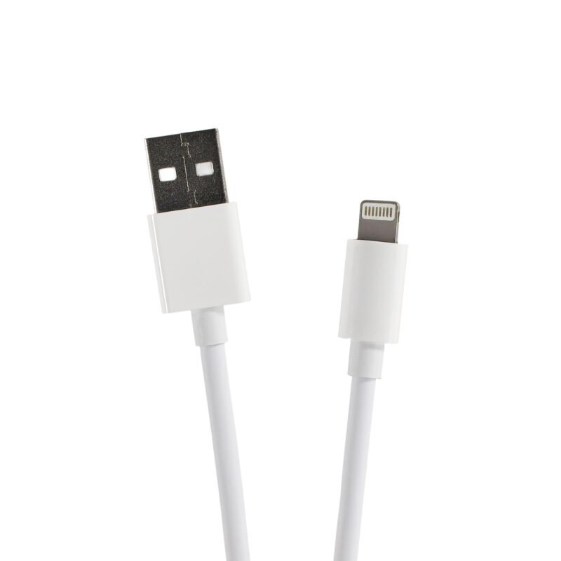 cable tecnolab usb a lightning premium 12w, 1 metro. — vista 3