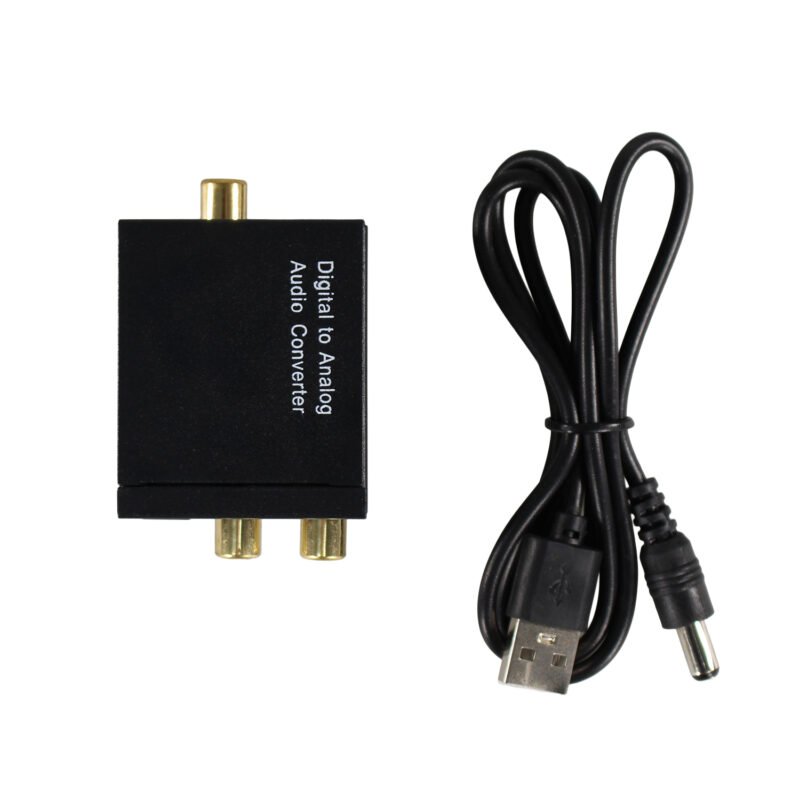 adaptador tecnolab de cable optico a rca. — vista 3