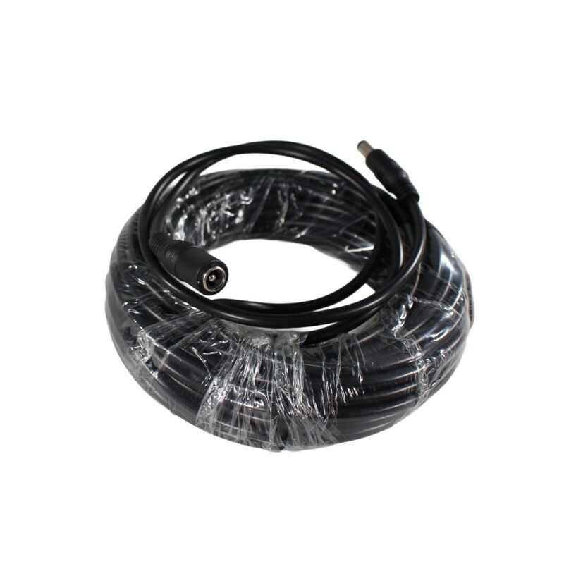 cable tecnolab de alimentacion para camaras 12v 5a, 10 metros. black — vista 3