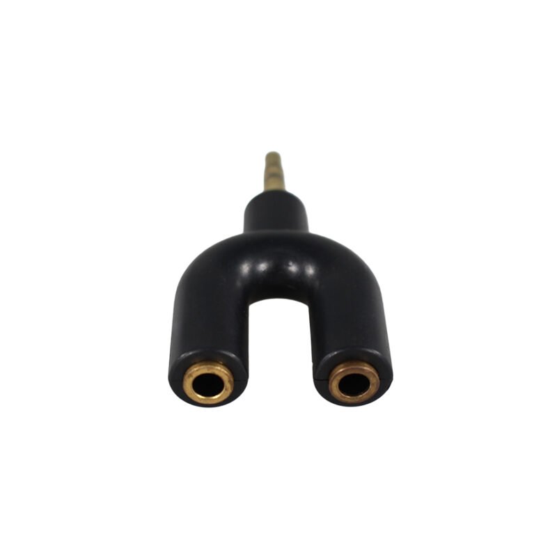 adaptador tecnolab jack 3.5 macho a 2 jack 3.5 hembra. — vista 3