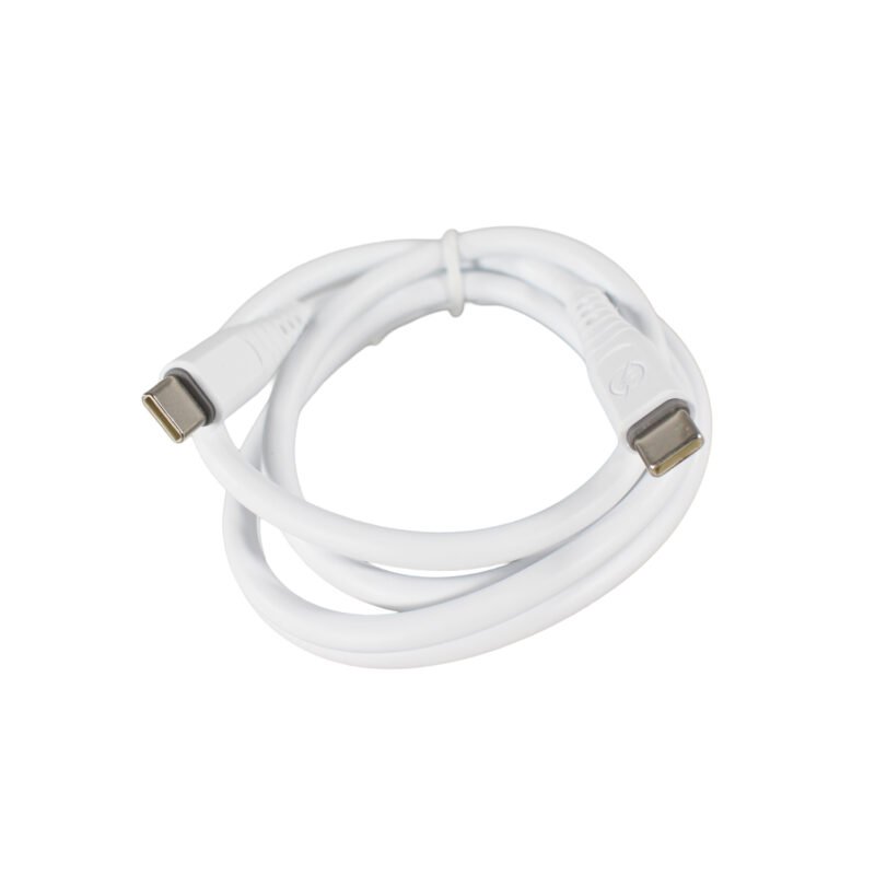 cable tecnolab 65w tipo c a c. compatible usb pd 1 metro. white — vista 4