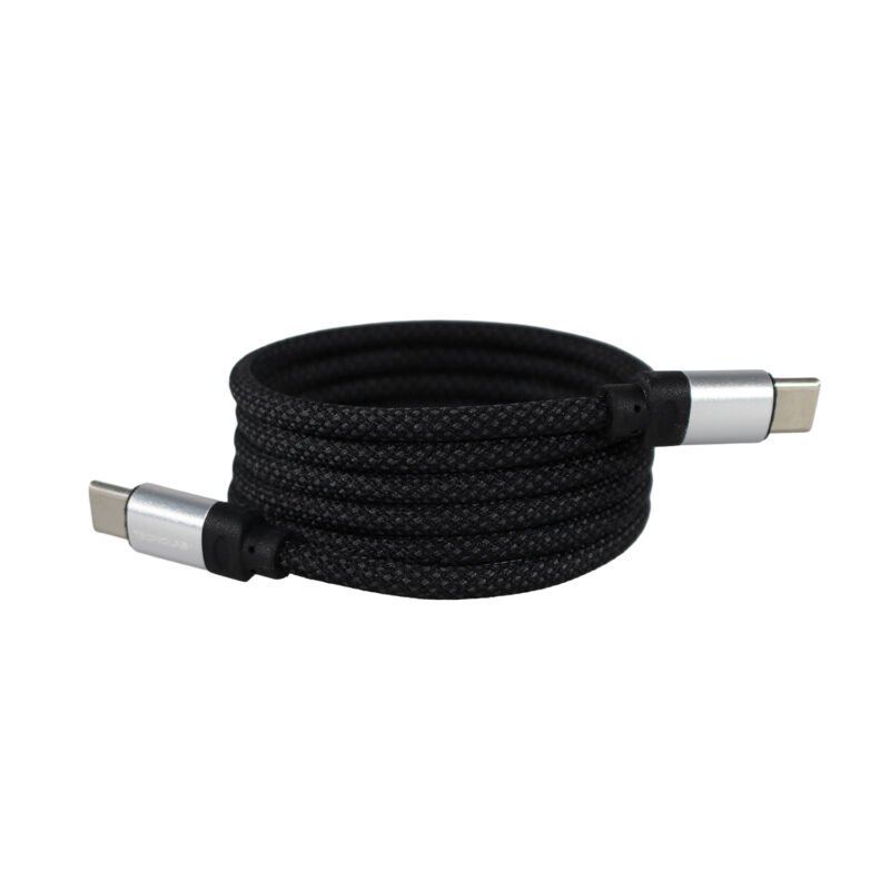 cable tecnolab magnetico tecnolab 65w usb tipo c a c. compatible usb pd. 1 metro. black — vista 3