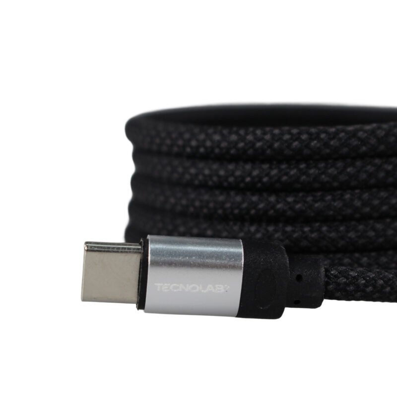 cable tecnolab magnetico tecnolab 65w usb tipo c a c. compatible usb pd. 1 metro. black — vista 5