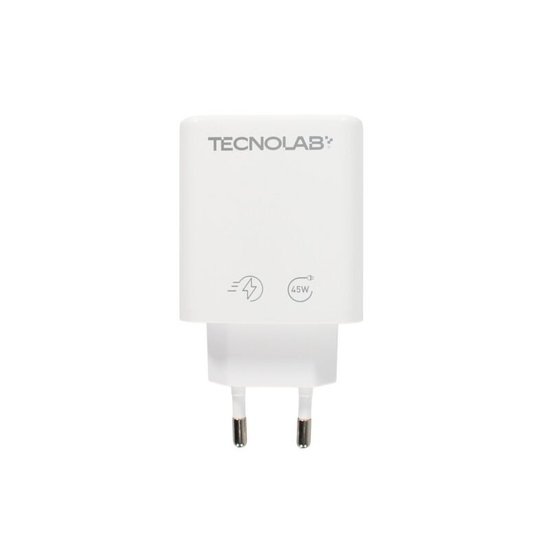 cargador tecnolab qc 3.0 + pd 45w con cable tipo c a lightning. certificacion sec. white. — vista 5