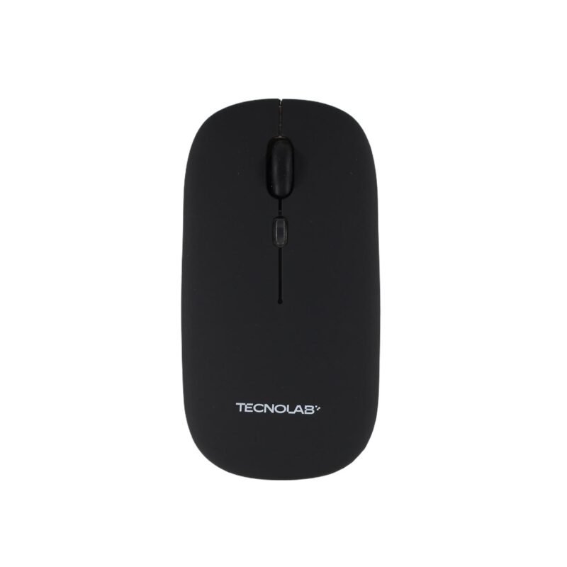 mouse optico silencioso tecnolab, rgb , conexiÓn dual 2.4 + bt, multicompatibilidad. dpi 800/1200/1600. black — vista 2