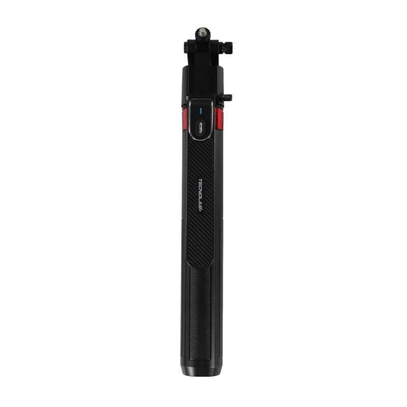 baston selfie con seguimiento facial inteligente y tripode plegable. puerto de carga tipo c, bt 5.2, longitud extendido 180 cm. rotacipon 360°. — vista 3