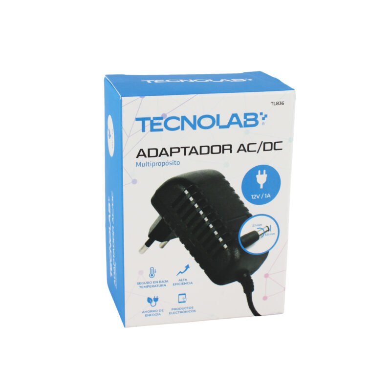 transformador multiproposito tecnolab ac/dc, fuente poder camaras seguridad 12v 2a. — vista 2