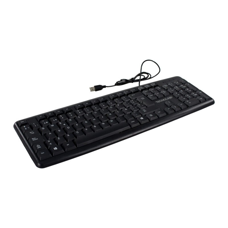 teclado usb 100% tecnolab c/ cable — vista 3