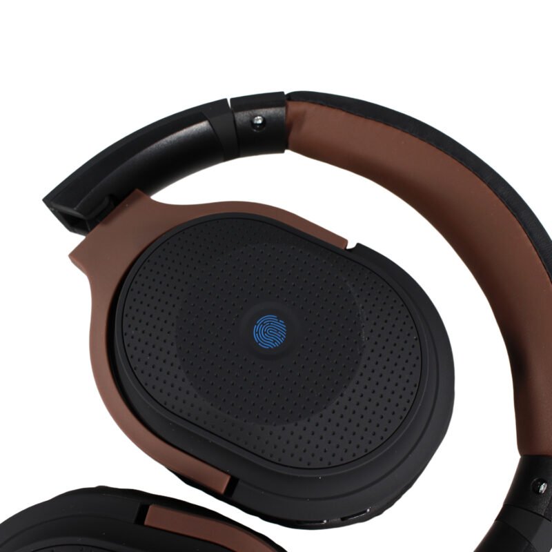 audifono tecnolab bt v5.3, bateria 200mah, control touch, radio fm, micro sd, carga tipo c, 5 6h reproduccion. brown — vista 3