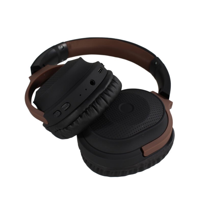 audifono tecnolab bt v5.3, bateria 200mah, control touch, radio fm, micro sd, carga tipo c, 5 6h reproduccion. brown — vista 6