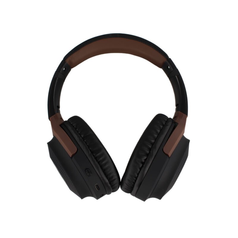 audifono tecnolab bt v5.3, bateria 200mah, control touch, radio fm, micro sd, carga tipo c, 5 6h reproduccion. brown — vista 7