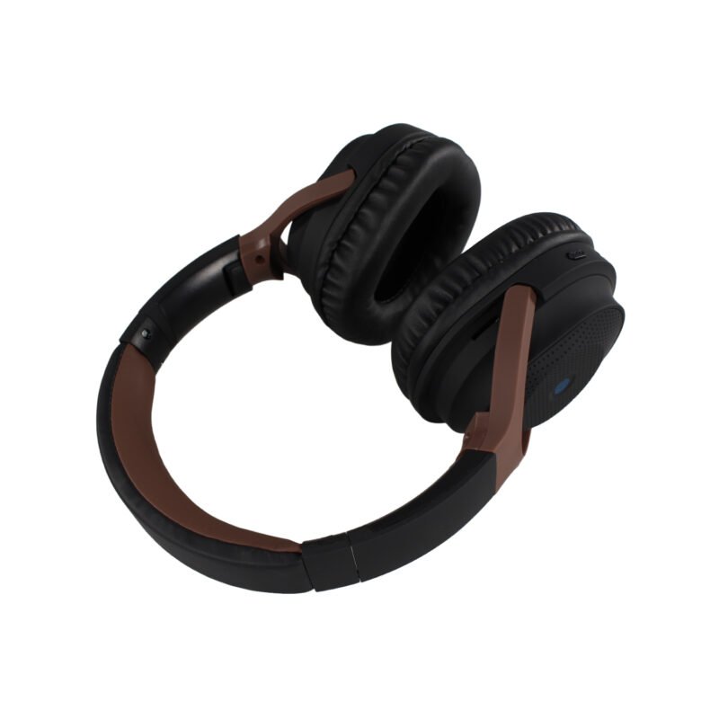audifono tecnolab bt v5.3, bateria 200mah, control touch, radio fm, micro sd, carga tipo c, 5 6h reproduccion. brown — vista 8