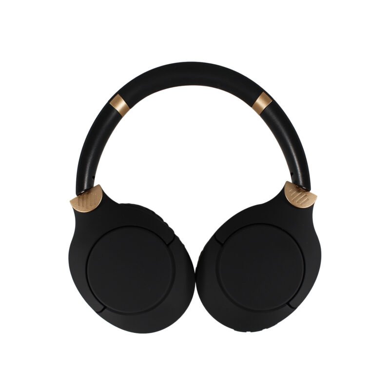 audifono tecnolab bt v5.3, bateria 400mah, reduccion de ruido 18 23db, carga tipo c, cancelacion de ruido activa (anc). black and gold — vista 5