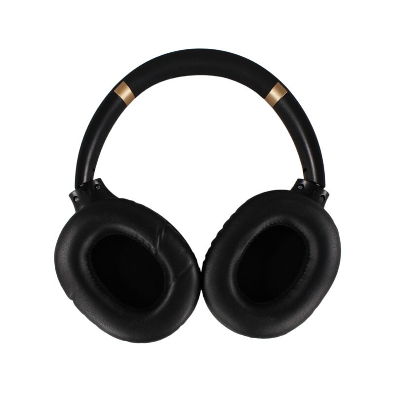 audifono tecnolab bt v5.3, bateria 400mah, reduccion de ruido 18 23db, carga tipo c, cancelacion de ruido activa (anc). black and gold — vista 6