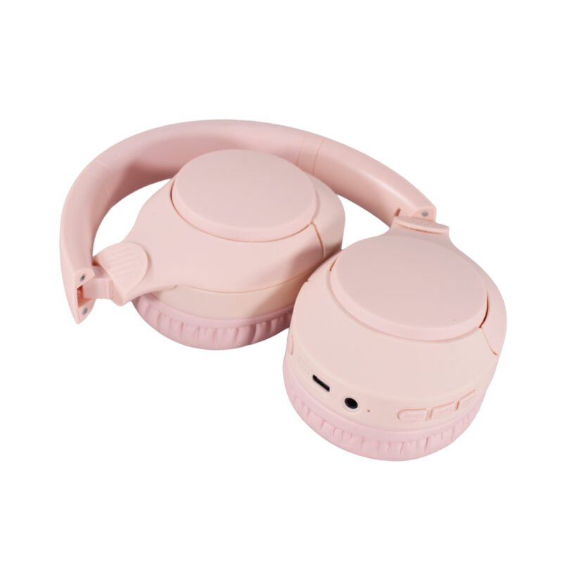 audifono bt v5.3, bateria 400mah, reduccion de ruido 18 23db, carga tipo c, cancelacion de ruido activa (anc) soft pink — vista 2