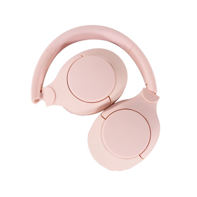 audifono bt v5.3, bateria 400mah, reduccion de ruido 18 23db, carga tipo c, cancelacion de ruido activa (anc) soft pink — vista 3