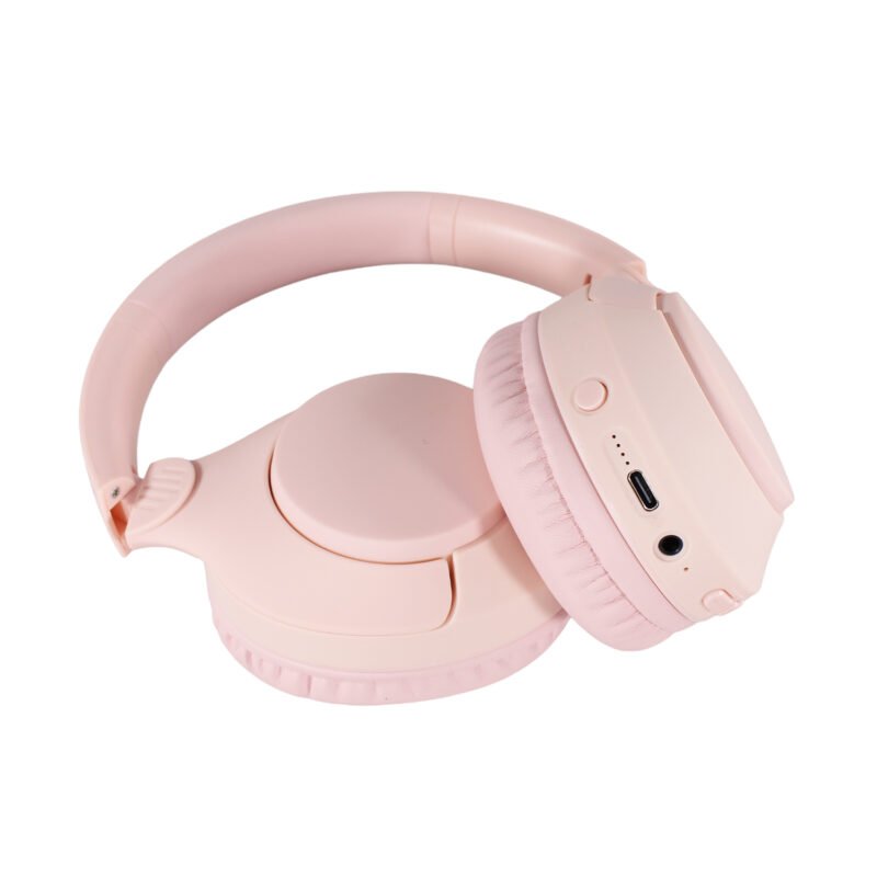 audifono bt v5.3, bateria 400mah, reduccion de ruido 18 23db, carga tipo c, cancelacion de ruido activa (anc) soft pink — vista 6