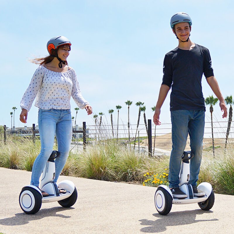 scooter skate electrico smart balance con luz led + bt 10 pulgadas .white