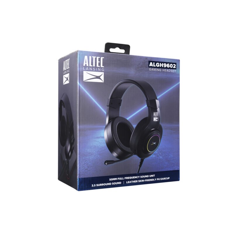 audifono altec lansing gamer, 20 20,000hz, sensibilidad 110db, impedancia 22 ohm, controladores 50mm. — vista 3
