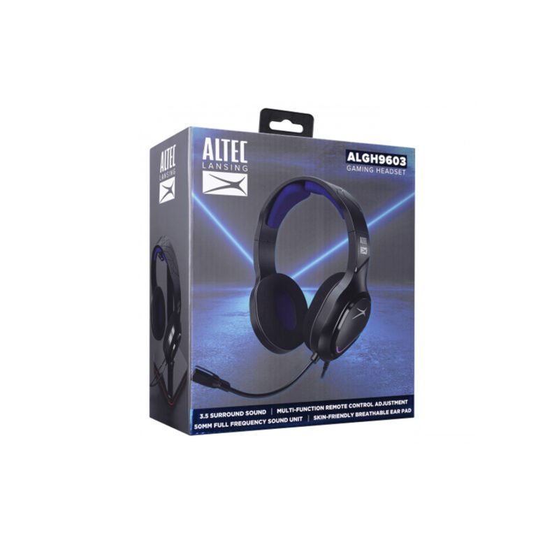 audifono altec lansing gamer, 20 20,000hz, sensibilidad 108db, impedancia 32 ohm, controladores 50mm. — vista 3