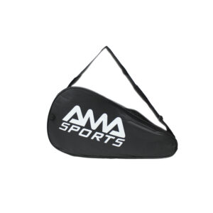 funda para pala de padel ama sport, correa ajustable, material resistente, color. black
