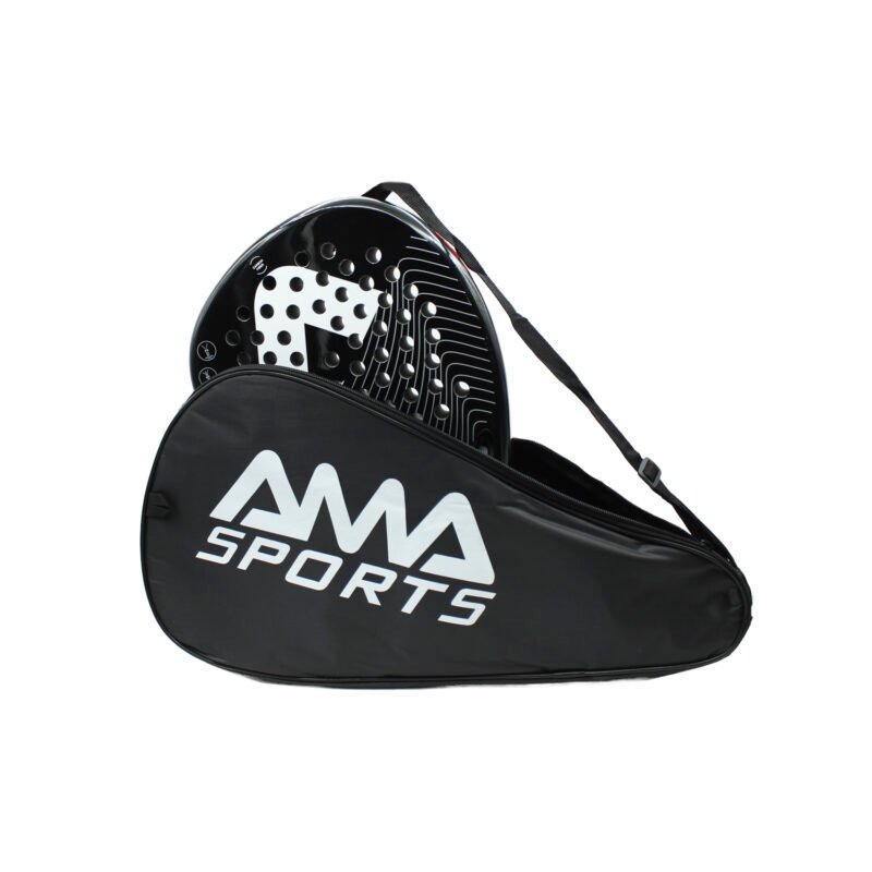 funda para pala de padel ama sport, correa ajustable, material resistente, color. black — vista 2