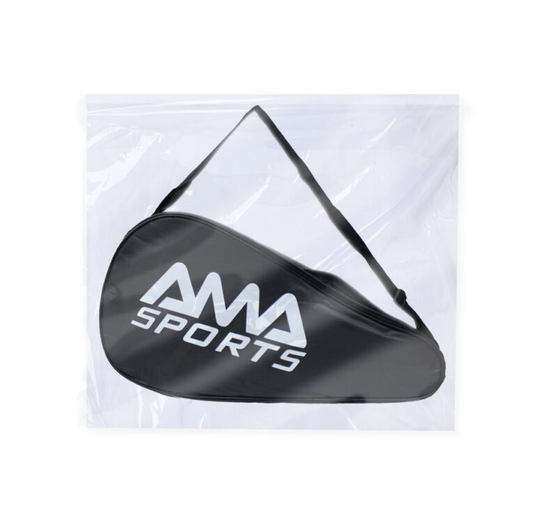 funda para pala de padel ama sport, correa ajustable, material resistente, color. black — vista 3