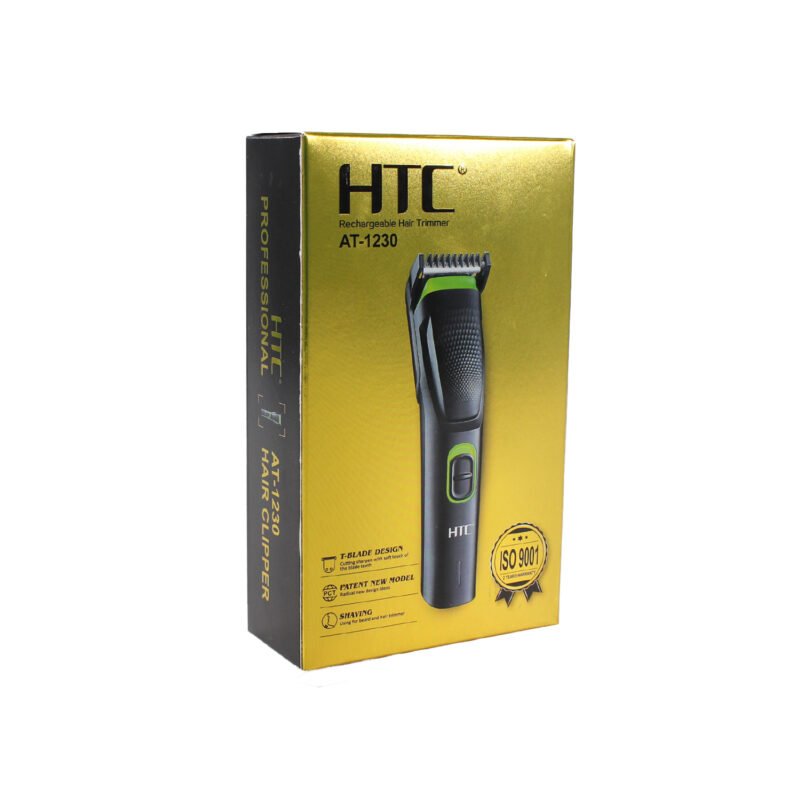 cortadora de pelo htc inalambrica, carga de 8 horas. sistema de elevacion, peines redondeados, recargable tipo c. incluye peine ajustable, cepillo, aceite lubricante, cable de carga usb.