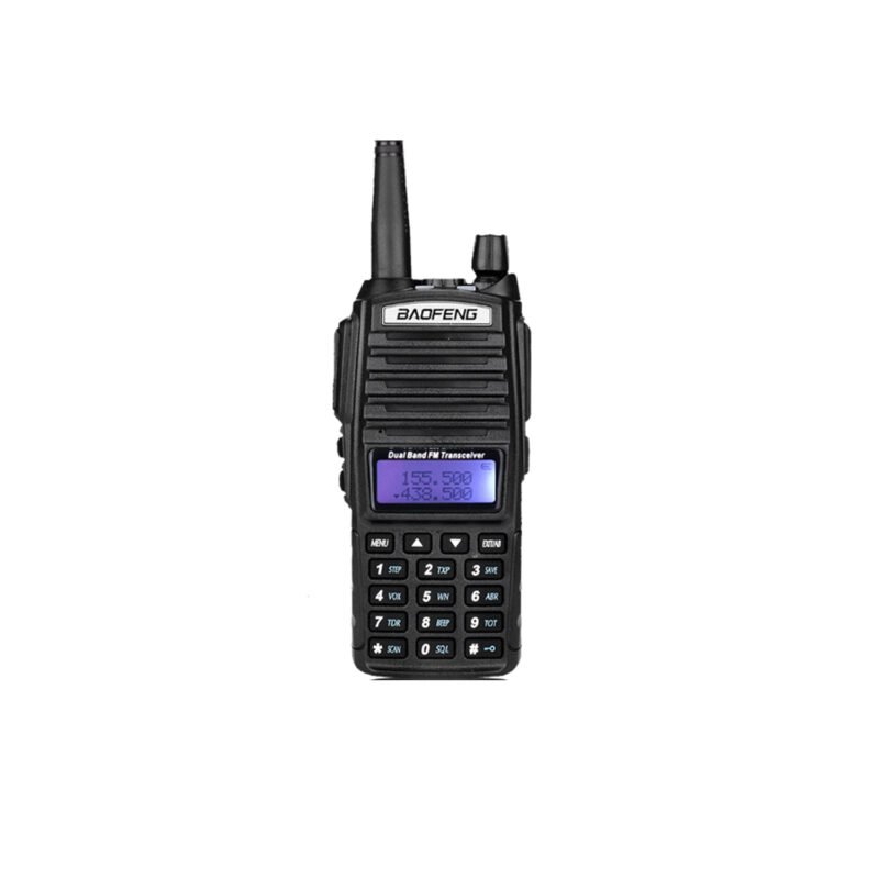walkie talkie baofeng uv 82, 2 vias, dual banda uhf/vhf, 136 174/400 520mhz, 128 memorias, bateria 1800mah, 10h autonomia. — vista 3