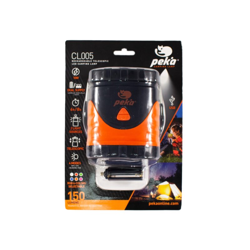 linterna de camping led 150 lumenes ip44 4 modos de uso 2000mah de bateria