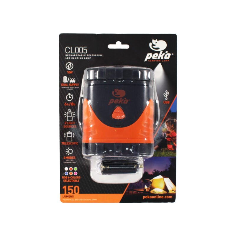 linterna de camping led 150 lumenes ip44 4 modos de uso 2000mah de bateria — vista 2