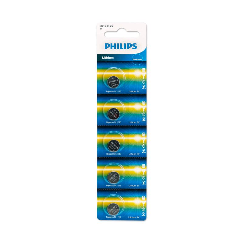 pila philips minicells litio pack of 5piezas