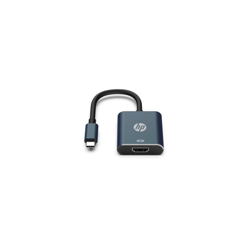 adaptador hp hdmi a tipo c, compatible windows 10/11, resolucion 4k a 30hz, acabado aluminio. — vista 2