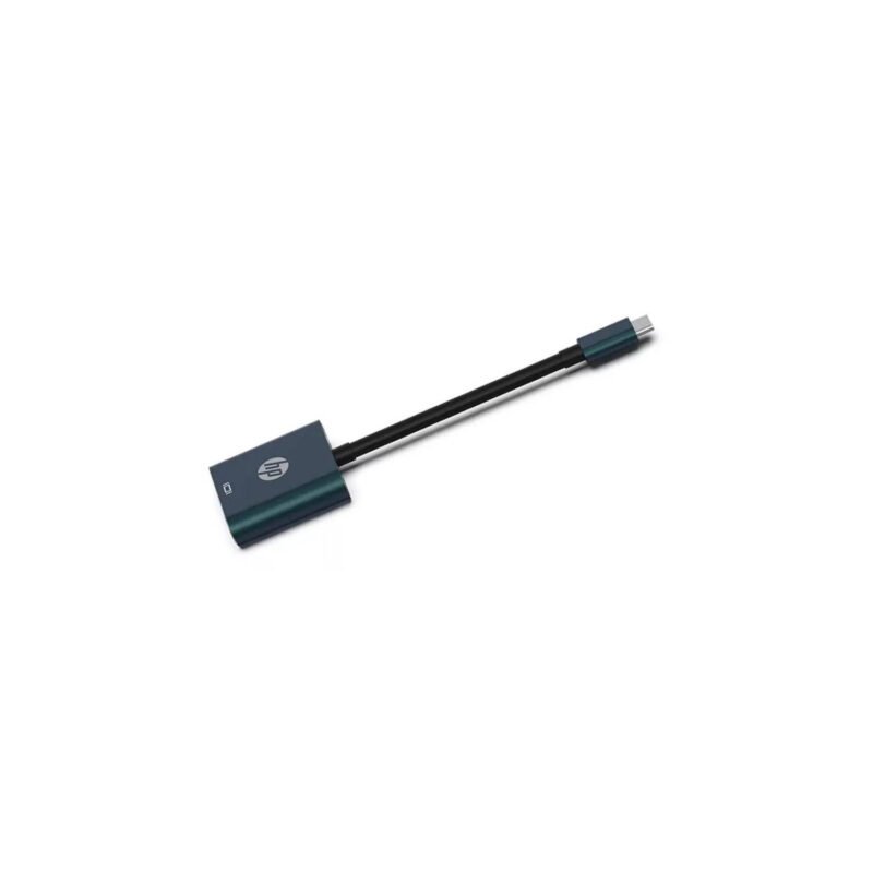 adaptador hp hdmi a tipo c, compatible windows 10/11, resolucion 4k a 30hz, acabado aluminio. — vista 4
