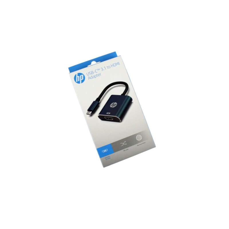 adaptador hp hdmi a tipo c, compatible windows 10/11, resolucion 4k a 30hz, acabado aluminio. — vista 5
