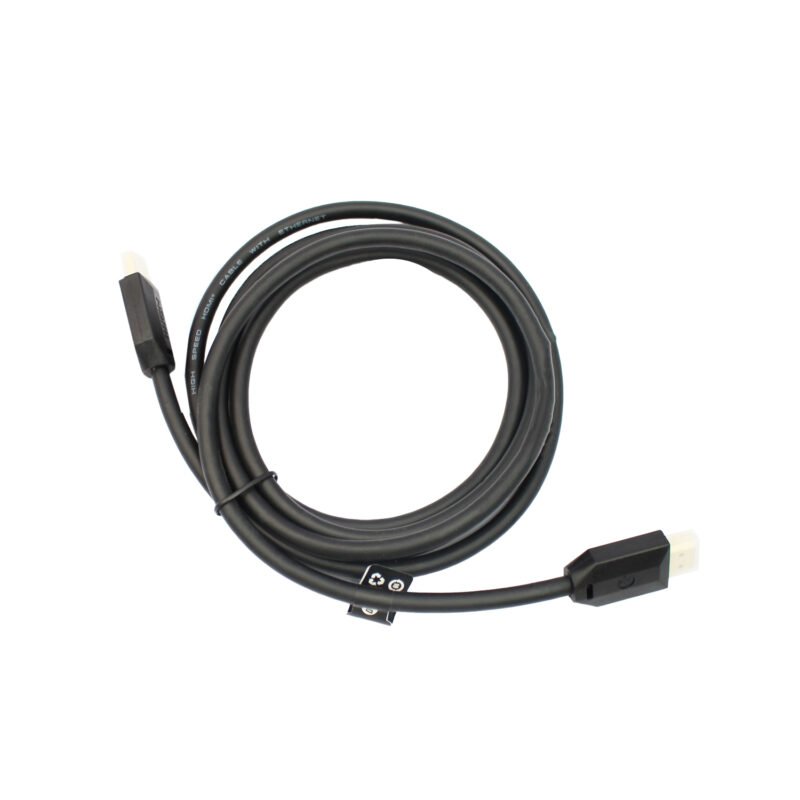 cable hp hdmi 2.1, resolucion 4k/60hz, ancho de banda 18gbps, con ethernet, 3d, 2 mts (ean: 0763) — vista 2