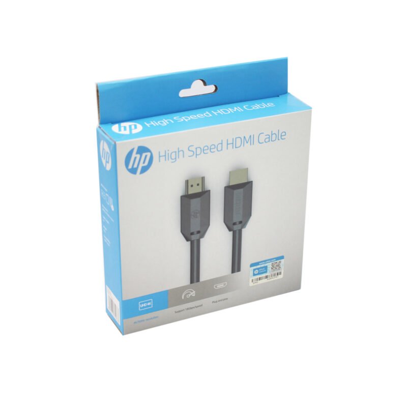 cable hp hdmi 2.1, resolucion 4k/60hz, ancho de banda 18gbps, con ethernet, 3d, 2 mts (ean: 0763) — vista 3