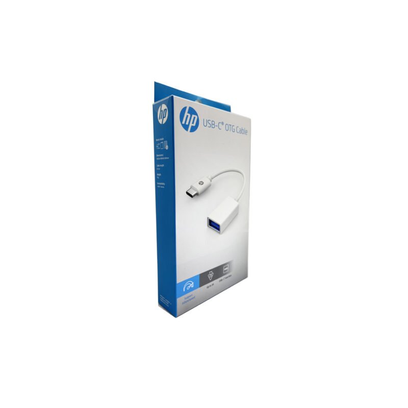 adaptador hp tipo c 3.1 a usb hembra otg, conexion de dispositivos externos a celular o tablet, transmision rapida de datos. 15cm — vista 3