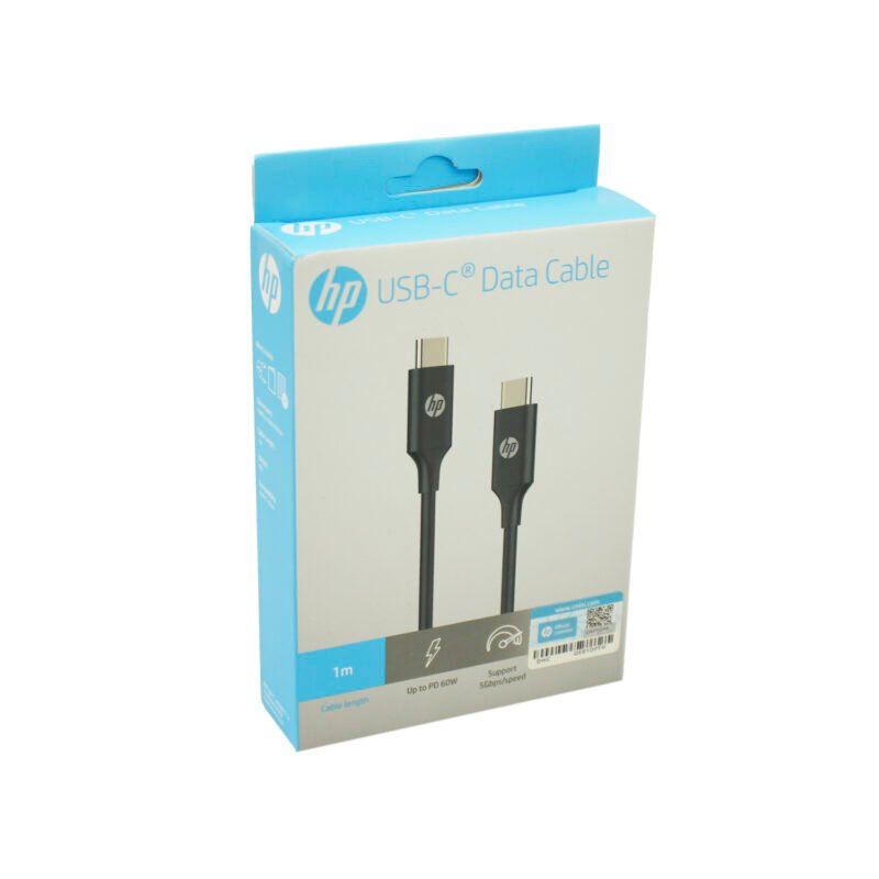 cable hp tipo c a tipo c carga rapida hasta 60w 20v/3a transmision datos hasta 5gbps/s 1 metro