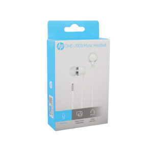 audifono hp manos libres stereo, microfono, control de volumen, 3.5mm, cable 1m,white