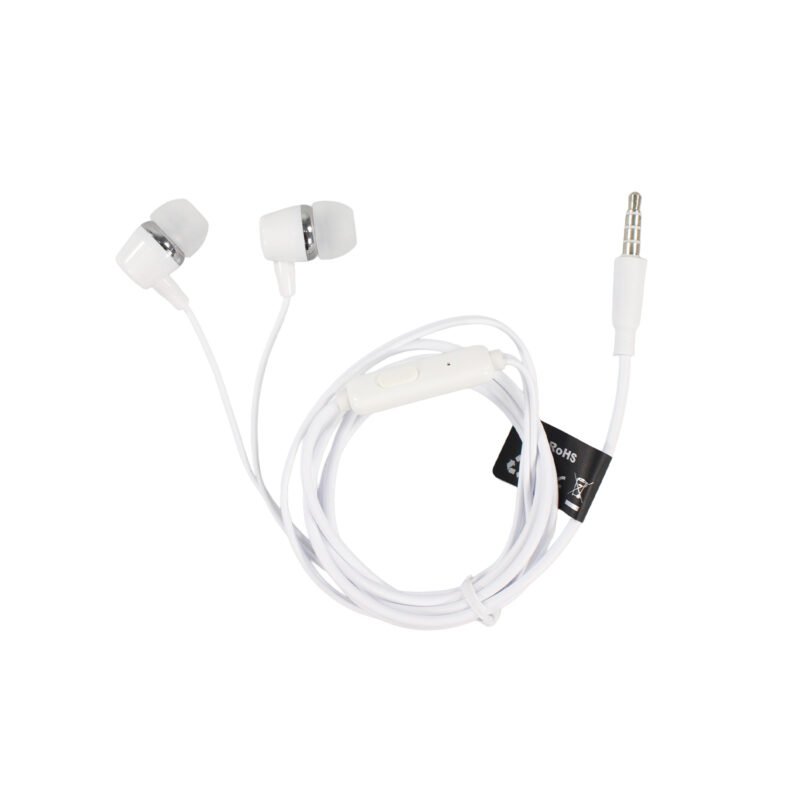 audifono hp manos libres stereo, microfono, control de volumen, 3.5mm, cable 1m,white — vista 2