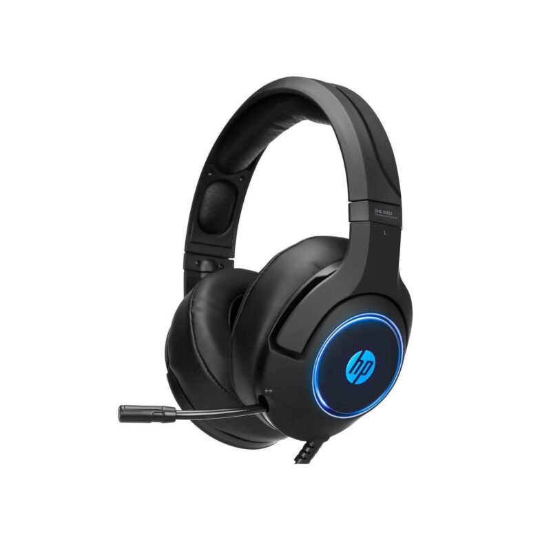 audifono hp dhe 8003, control de volumen, microfono ajustable, stereo deep bass, luz led, cable 2m. — vista 2