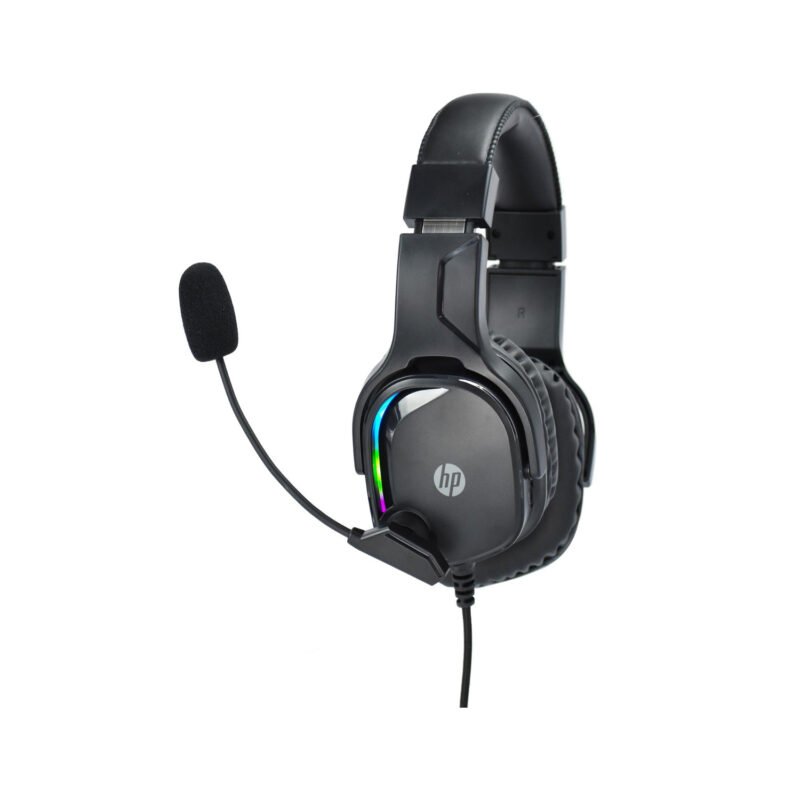 audifono hp dhe 8004, cable usb, luces led, ajustable, microfono, comodos y practicos. — vista 2
